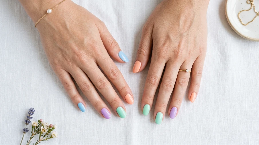 Pastel Acrylic Nail Designs