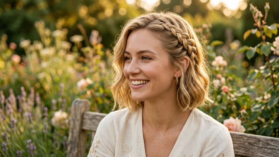 The Short Hair Braid Style