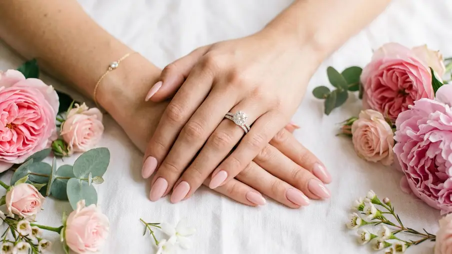 Soft Blush Nails