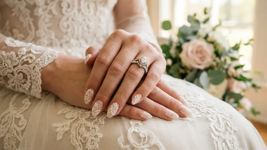 Lace Detail Nail Art