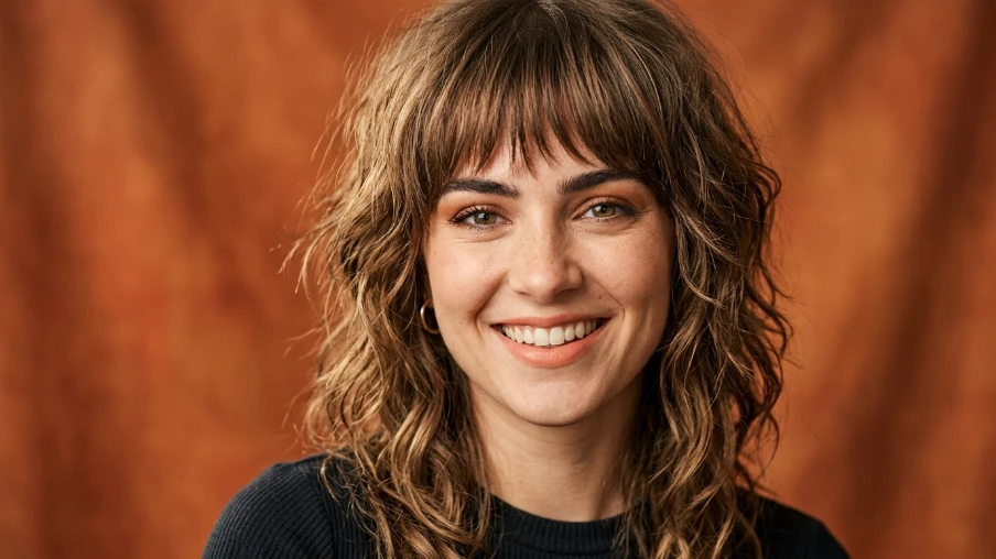 Casual Summer Shag with Bangs