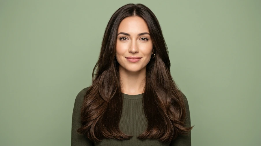 Elegant Long Layers with a Trim