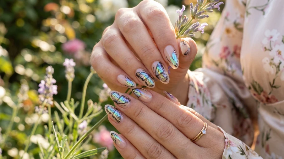 Butterfly Wing Nail Art