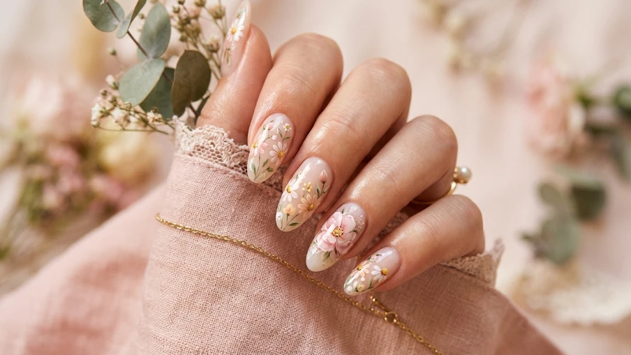 Floral Summer Nail Designs