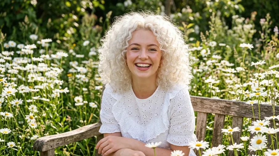The Curly White Hair Aesthetic