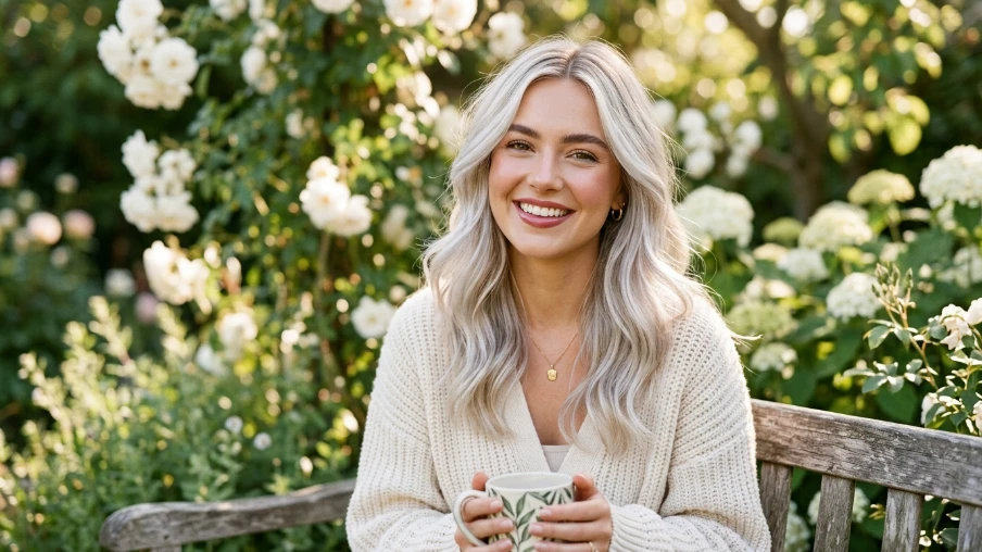 The Soft White Balayage