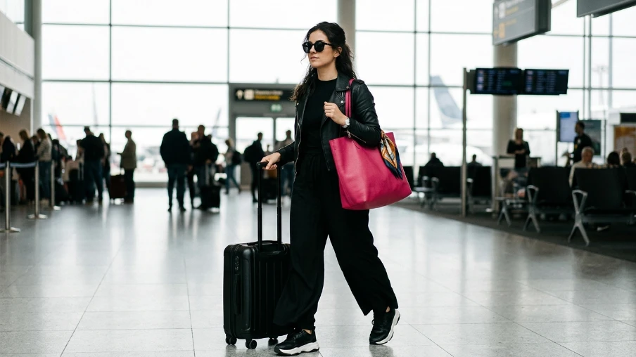 All-Black Airport Look