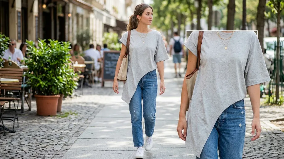 Asymmetric Hem Top