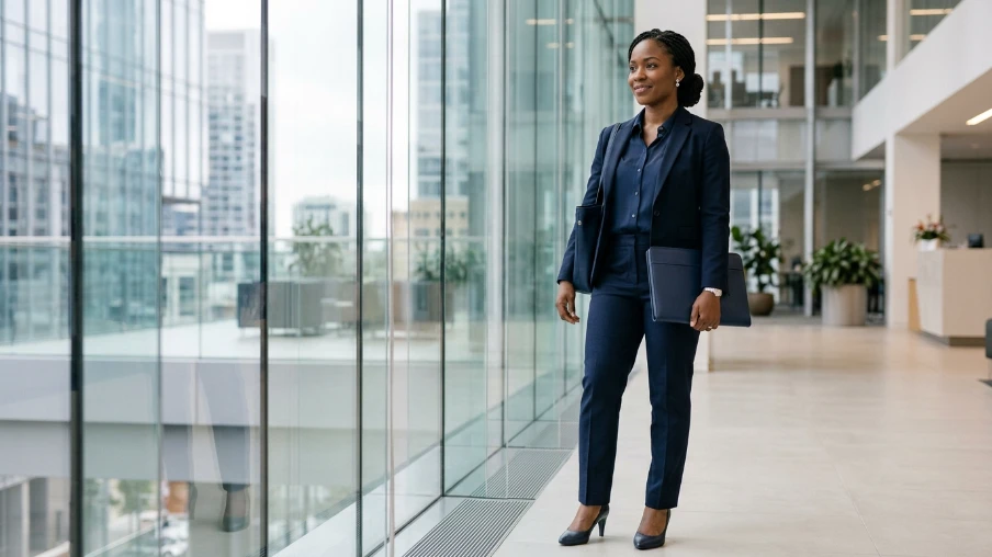 Monochrome Business Professional Look