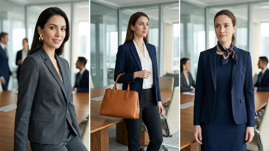  Corporate Interview Outfit with Statement Accessory
