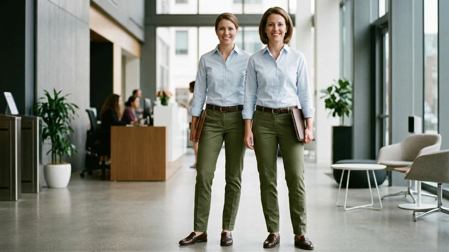 Business Casual Chinos and Dress Shirt