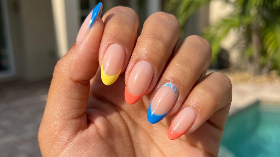 Summer French Tip Nails