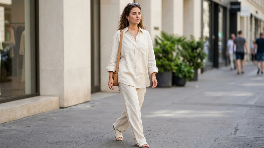 Monochrome Oversized Shirt Outfit