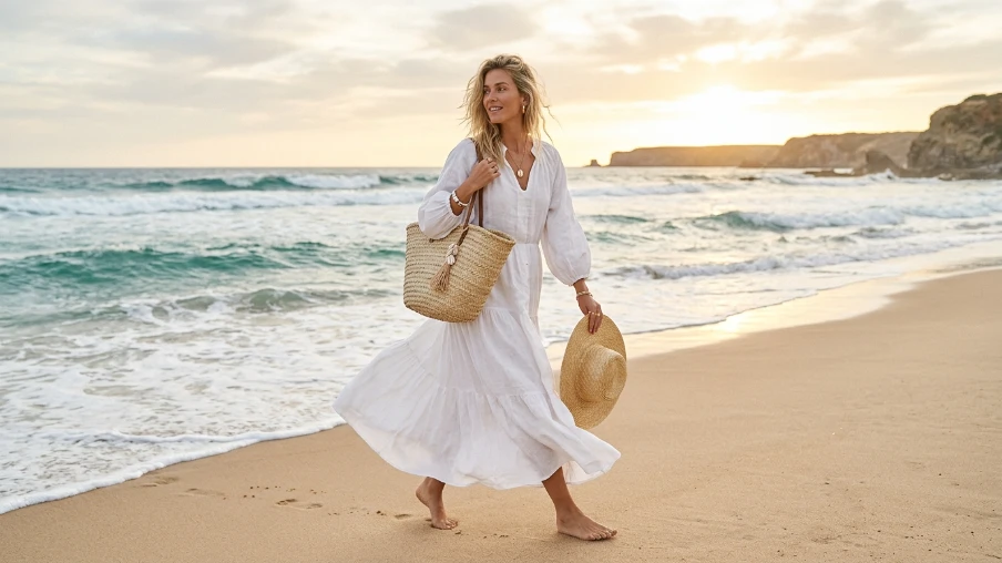 White Beach Outfit Ideas