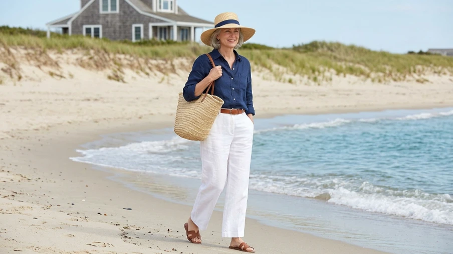 Coastal Grandmother Style for the Beach