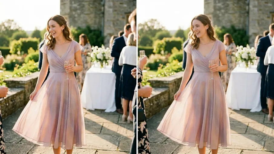 The Shimmery Pastel Dress